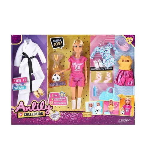 Anlili - Poupée avec uniforme de karaté