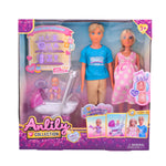 Anlili - Poupées famille avec bébé
