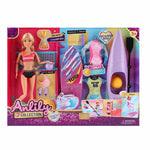 Anlily - Pack poupée sportive avec planche de surf