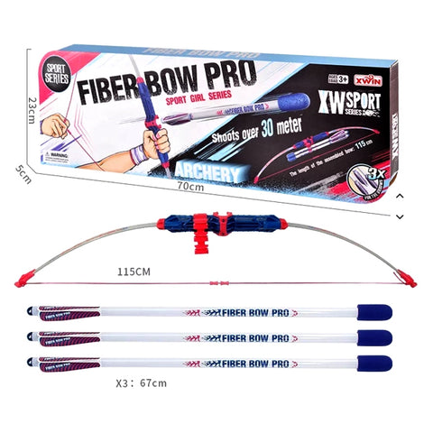 Arc en fibre avec 3 flèches
