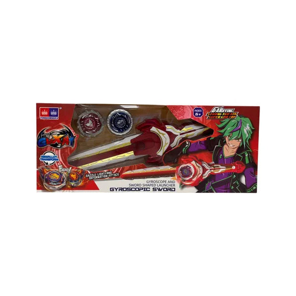 BEYBLADE - Lanceur épée avec 2 toupies