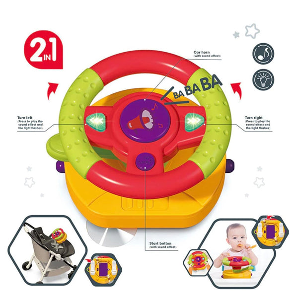 Bibi-Irn - Volant interactif 2 en 1