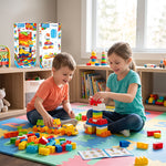 Blocs de construction avec train 120 pcs