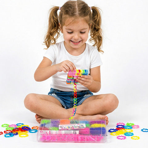 Boite d’élastiques Loom colorés