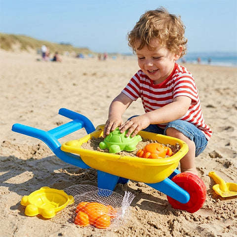 Brouette de plage avec accessoires