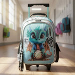 CHIMOLA - Cartable à roulettes Dragon 30cm