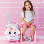 CHIMOLA - Cartable à roulettes Lapin 30cm