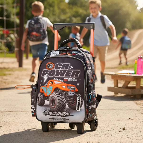 CHIMOLA - Cartable à roulettes Power Truck 30cm