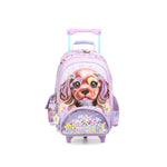 CHIMOLA - Grand Cartable à roulettes Chien 45cm