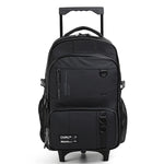 CHIMOLA - Grand Cartable à roulettes noir 45cm