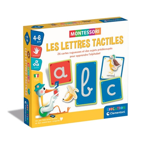 CLEMENTONI - Montessori - Les lettres tactiles