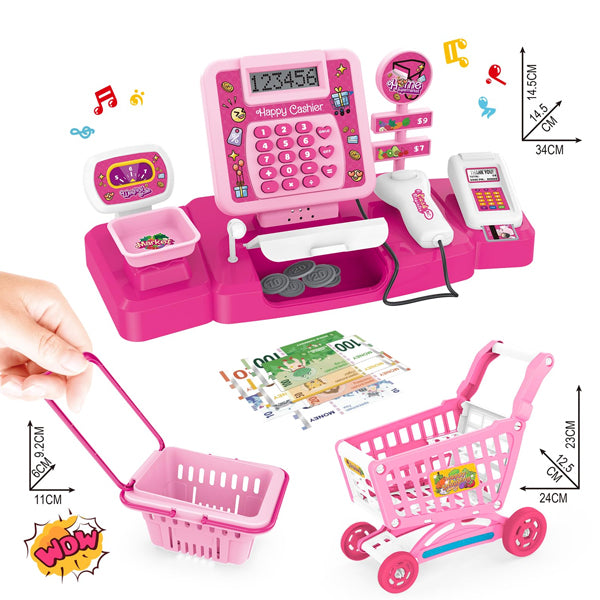 Caisse enregistreuse Supermarket avec chariot