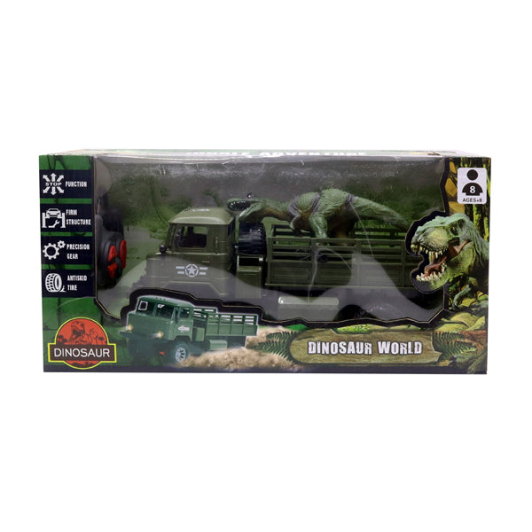 Camion R/C avec figurine dinosaure