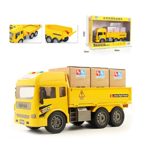 Camion à benne avec son