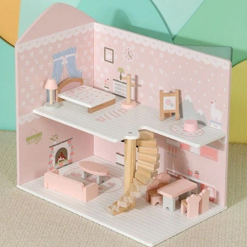 Chambre de rêve de princesse en bois