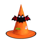 Chapeau de sorcière orange