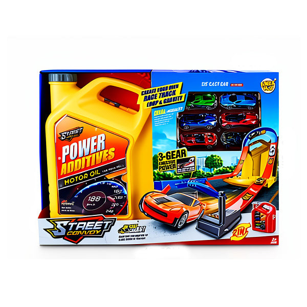Circuit bidon d’huile moteur avec 6 voiturettes