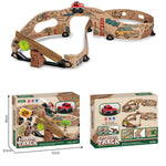 Circuit en carton avec voiture