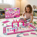 Circuit rose avec voiturette