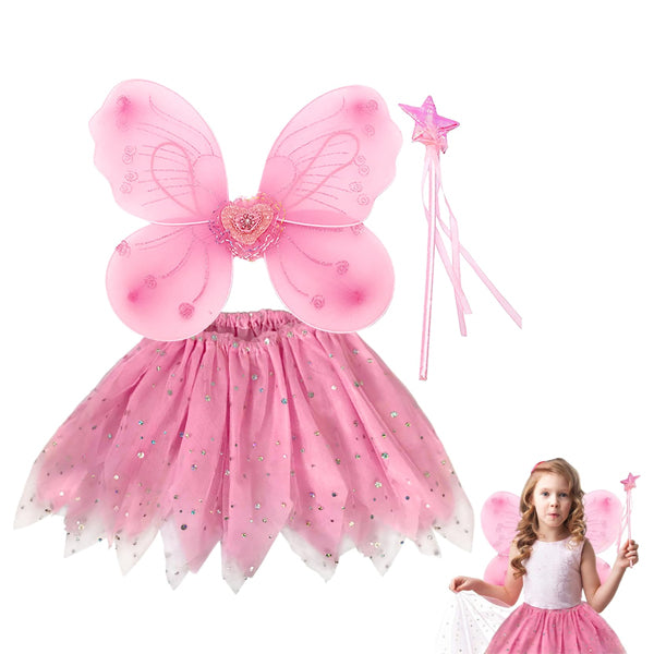 Coffret de déguisement jupe + ailes + serre tête