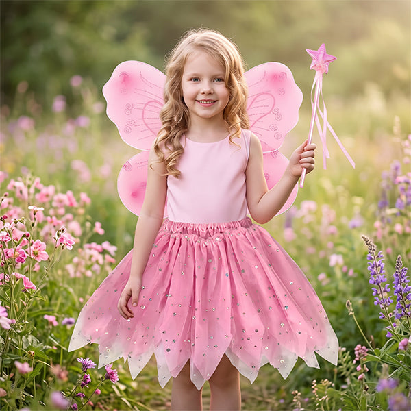 Coffret de déguisement jupe + ailes + serre tête