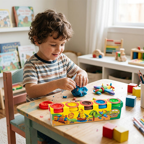 Color Clay - 5 pots de pates à modeler