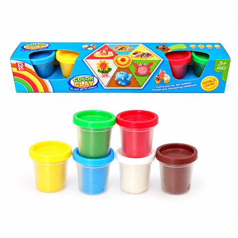 Color Clay - 6 pots pates à modeler