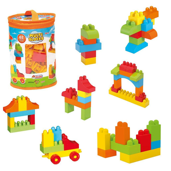 DEDE - Sac multi blocks 62 pcs