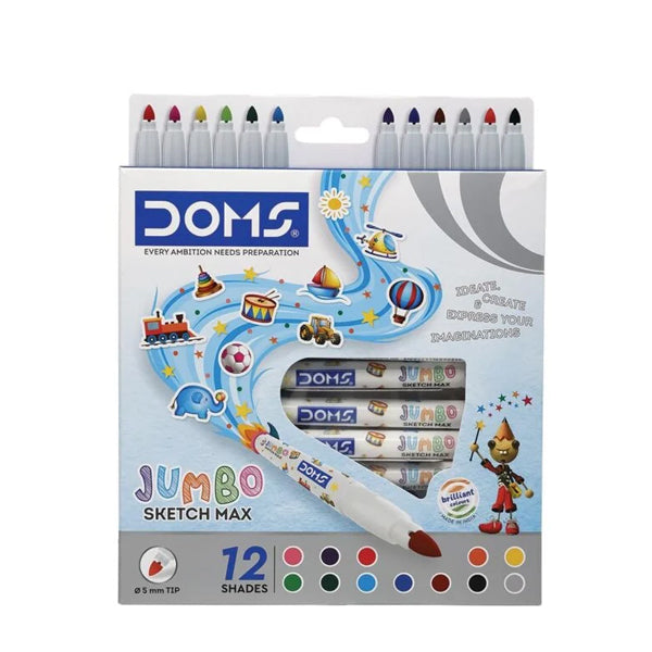DOMS - 12 feutres de coloriage Jumbo