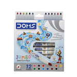 DOMS - 12 feutres de coloriage Jumbo