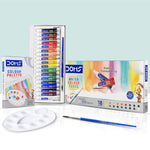 DOMS - 12 tubes de peinture aquarelle + palette de mélange