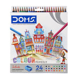 DOMS - 24 crayons de couleur + taille crayon