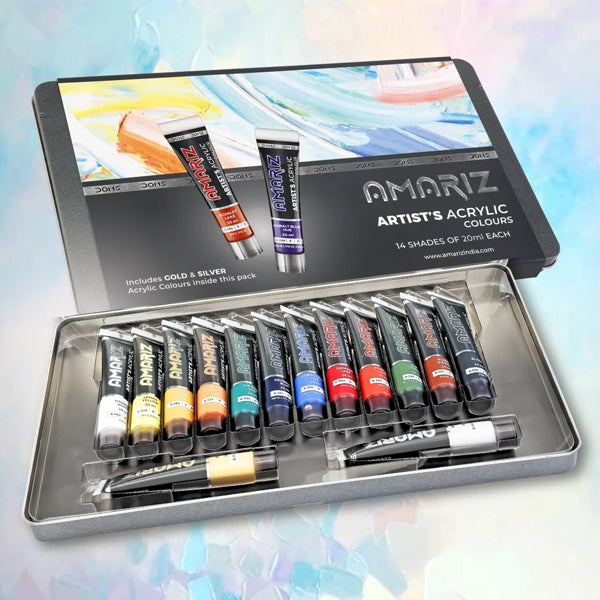 DOMS - AMARIZ - 14 tubes de peinture acrylique 20ml