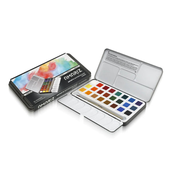 DOMS - AMARIZ - Boîte de 24 pastilles d'aquarelle