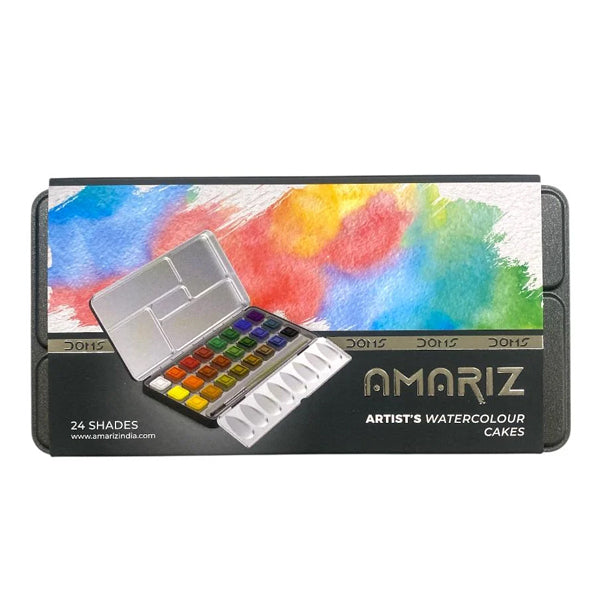 DOMS - AMARIZ - Boîte de 24 pastilles d'aquarelle