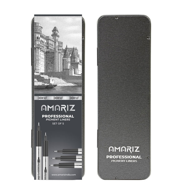 DOMS - AMARIZ - Set de 5 feutres de précision (de 0.05 à 0.5)