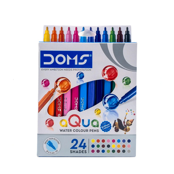 DOMS - Pack de 24 feutres à base d'eau aQua-19-08-26