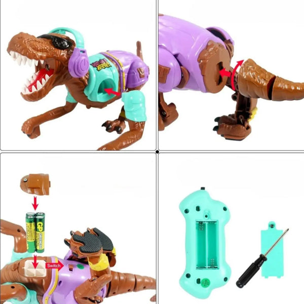 Dinosaure HipHop R/C avec spray d'eau