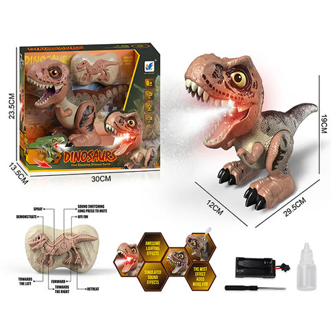 Dinosaure t-rex avec spray d'eau R/C