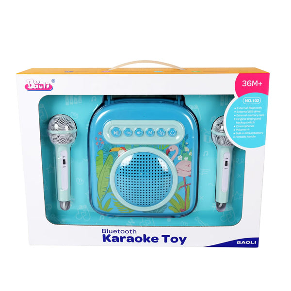Enceinte karaoké avec 2 microphones