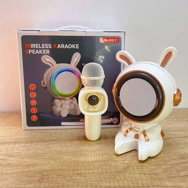 Enceinte lapin avec micro Karaoké