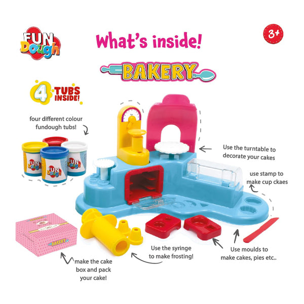 FUNSKOOL - Pâtes à modeler boulangerie avec 4 pots