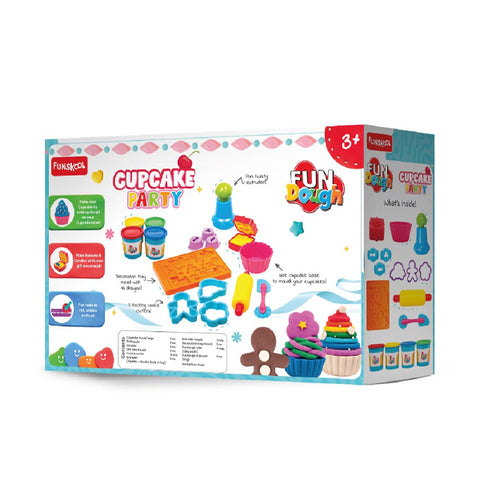 FUNSKOOL - Pâtes à modeler cupcake 4 pots