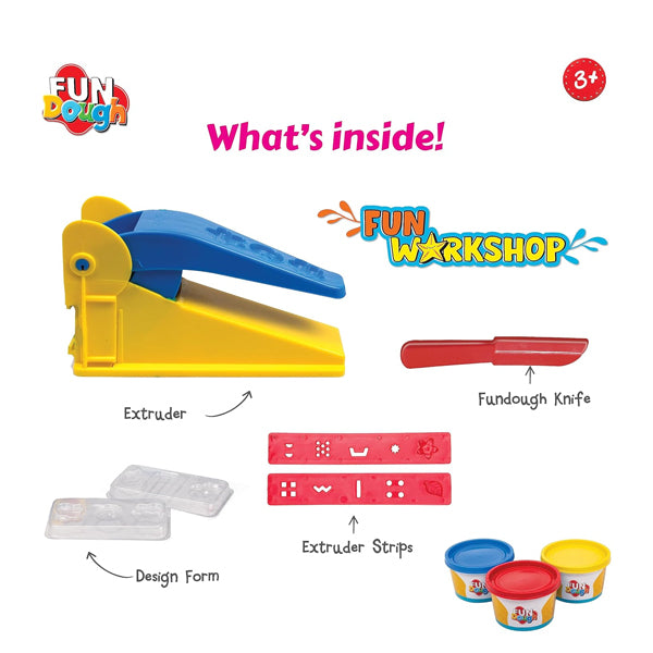 FUNSKOOL - Pâtes à modeler plage avec 3 pots
