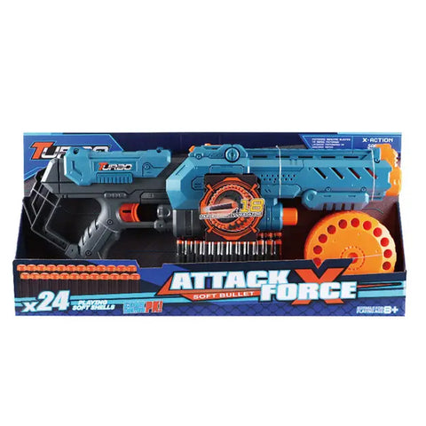 Fusil Attack Force avec 24 fléchettes