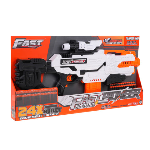 Fusil Fast Pioneer avec 24 fléchettes 64 cm