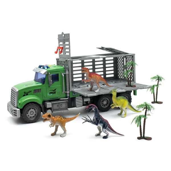 Gros camion transport dinosaure