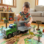 Gros camion transport dinosaure