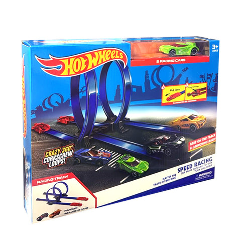 HOTWHEELS - Circuit 2 loops avec 2 voiturettes