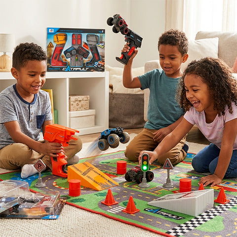 HOTWHEELS - Pack 2 pistolets lanceurs avec 2 voitures